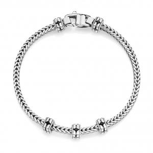 Bracciale in Argento con coda di volpe