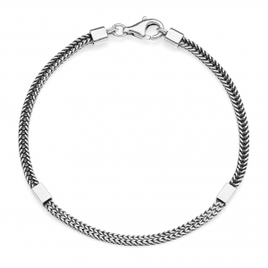 Bracciale in Argento con coda di volpe