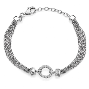Bracciale in Argento con zirconi