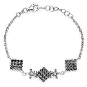 Bracciale in Argento con zirconi