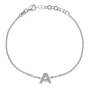 Silver bracelet with Cubic Zirconia