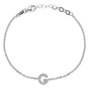 Silver bracelet  with Cubic Zirconia