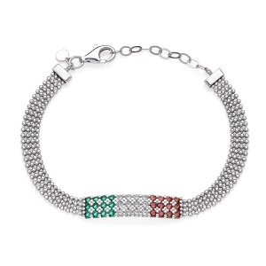 Bracciale in Argento con zirconi