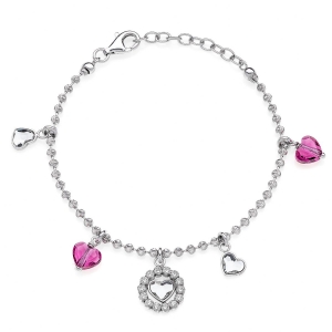 Bracciale in Argento con cristalli