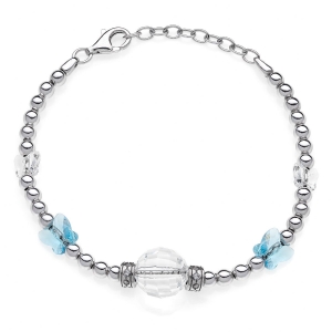 Bracciale in Argento con cristalli e zirconi