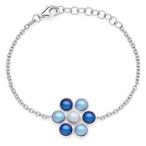 Bracciale in Argento con perle di cristallo