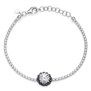 Bracciale in Argento con zirconi