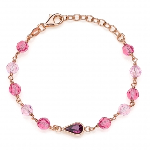 Bracciale in Argento con cristalli