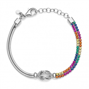 Bracciale in Argento con zirconi