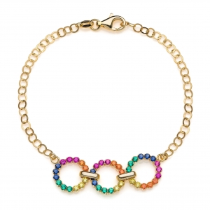 Bracciale in Argento con zirconi