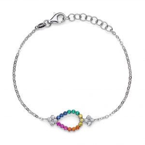 Bracciale in Argento con zirconi