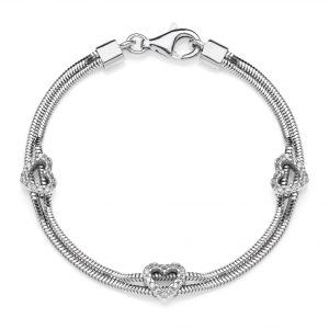 Bracciale in Argento con zirconi