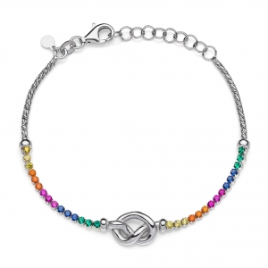 Bracciale in Argento con zirconi