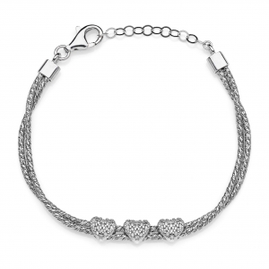 Bracciale in Argento con zirconi