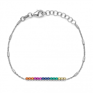 Bracciale in Argento con zirconi