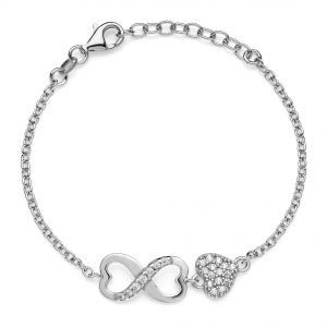 Bracciale in Argento con zirconi