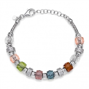 Bracciale in Argento con zirconi