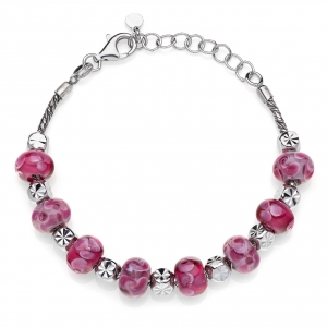 Bracciale in Argento con cristalli