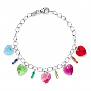 Bracciale in Argento con cristalli e zirconi