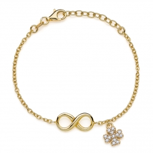 Bracciale in Argento con zirconi