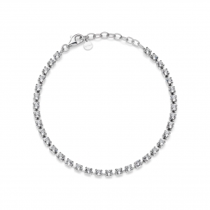 Silver bracelet with Swarovski