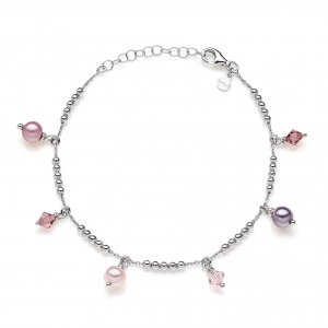 Bracciale in Argento con cristalli