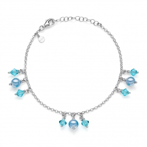 Bracciale in Argento con cristalli
