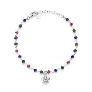 Bracciale in Argento con cristalli