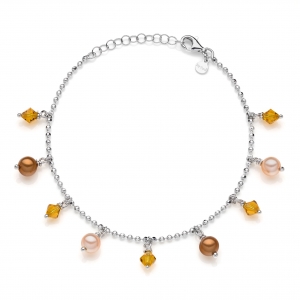 Bracciale in Argento con cristalli