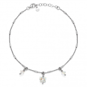 Cavigliera in Argento con cristalli