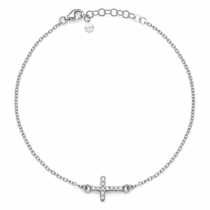 Cavigliera in Argento con zirconi