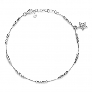 Cavigliera in Argento con zirconi