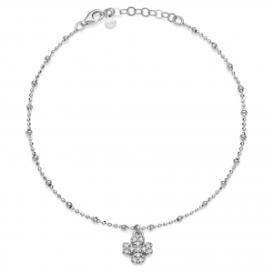 Cavigliera in Argento con zirconi