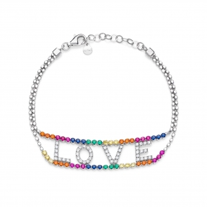 Bracciale in Argento con zirconi