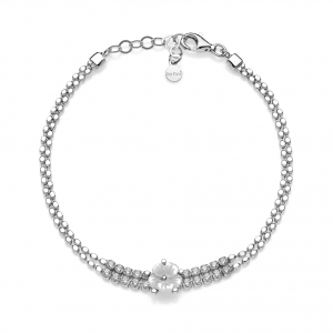 Bracciale in Argento con zirconi