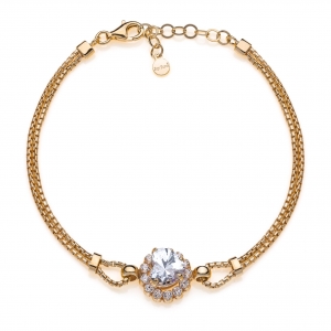 Bracciale in Argento con zirconi