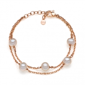 Bracciale in Argento con perle di fiume