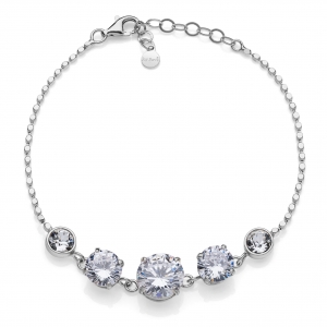 Bracciale in Argento con zirconi