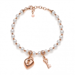 Bracciale in Argento con perle 