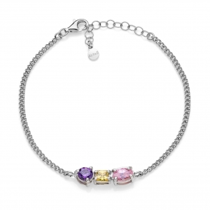 Bracciale in Argento con zirconi