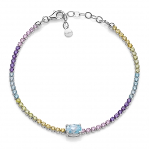 Bracciale in Argento con zirconi