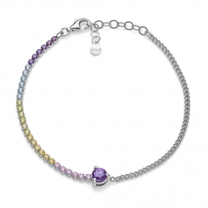 Bracciale in Argento con zirconi
