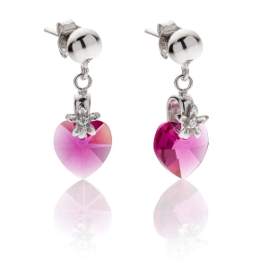 Orecchini in Argento con zirconi e cristalli