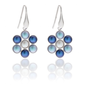 Orecchini in Argento con perle di cristallo