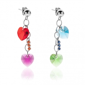 Orecchini in Argento con cristalli e zirconi