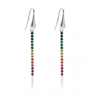 Silver earrings with Cubic Zirconia