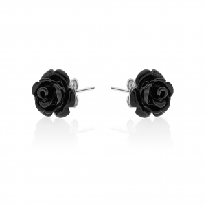 Orecchini in Argento con rosa