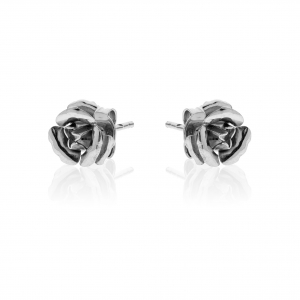 Orecchini in Argento con rosa