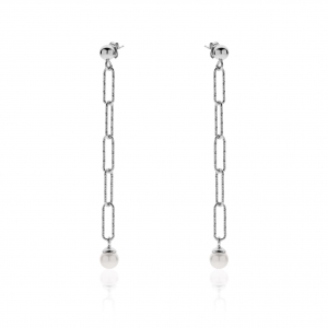 Orecchini in Argento con perle di cristallo