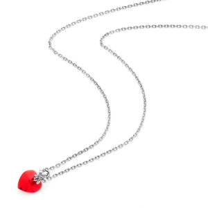 Collana in Argento con cristallo e zirconi